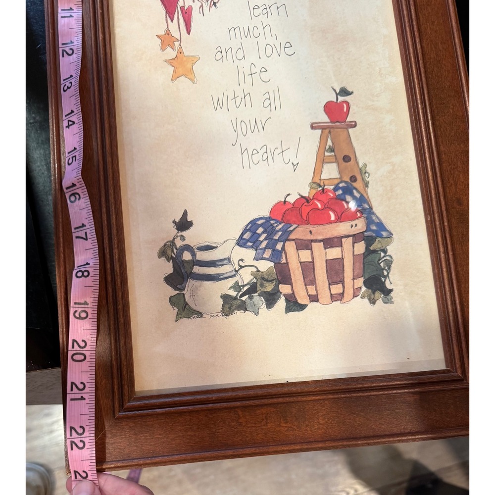 Carol Robinson Framed Wall Art Country Garden Inspirational Quote Brown - Picture 13 of 14